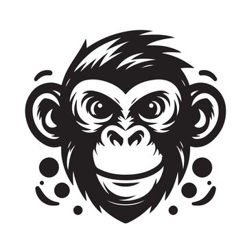 recommend clip art: monkey face vector t-shirt 