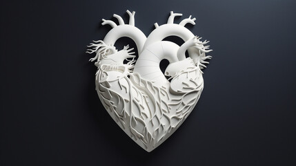 paper craft heart art