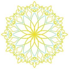 Vibrant Mandala with Bold Colors