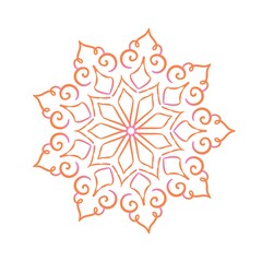 Vibrant Mandala with Bold Colors