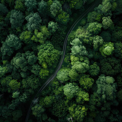 aerial landscape drone shot