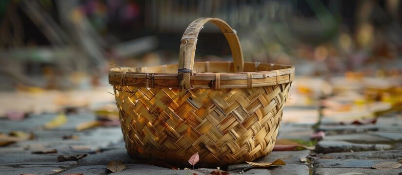 Traditional Basket Doko In Sikkim Carrier Basket Made Of Bamboo