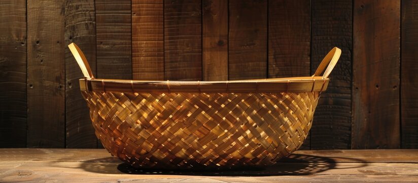 Traditional Basket Doko In Sikkim Carrier Basket Made Of Bamboo