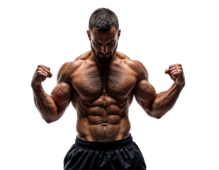 portrait of a muscular man png