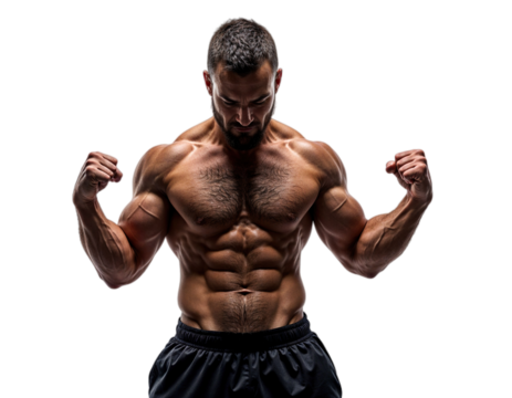 portrait of a muscular man png