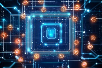 Obraz premium Exploring the Intricacies of Modern Digital Circuits and Technology