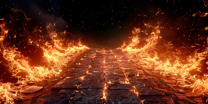 A burning road to hell