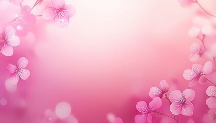 A Beautiful Serene Pink Background Filled with Floral Blossoms