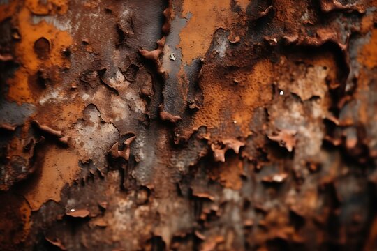 fondo horizontal con textura detallada de oxido y corrosion