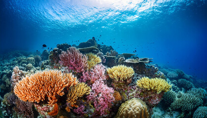 Obraz premium Vibrant Underwater Coral Reef
