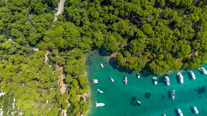 Krivica Bay on the island of Losinj, Croatia