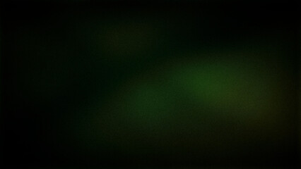A dark, grainy 4K abstract background with a subtle green gradient. This blurred and textured wallpaper creates a moody and mysterious atmosphere, perfect for banners, backdrops, and artistic designs