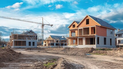 New construction development with sustainable features