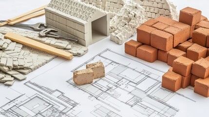 Architectural Model Design with Bricks and Tools