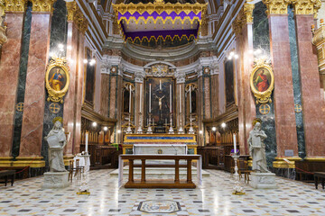 25 Mar 2023. Malta, Mdina. The Metropolitan Cathedral of Saint Paul, commonly known as St Paul's...