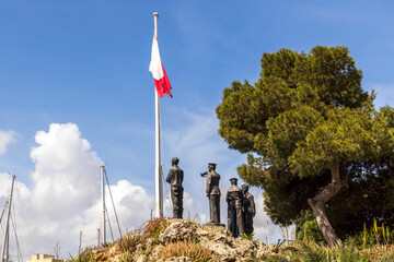 22 Mar 2023. Malta, Birgu. Freedom Monument.