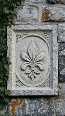 Fototapeta premium Fleur de lis Royal Emblem Christianity Religion Spiritual Symbol