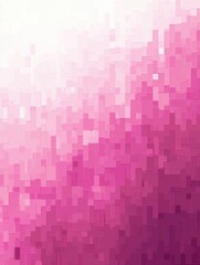 Pink and White Pixel Art-Style Background with Pink Gradient Design