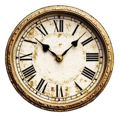 PNG Vintage Roman numeral wall clock