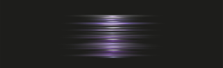 Purple silver lines eps, laser beam, vector, metallic glow elements for banner, web, violet equalizer illustration on transparent background, speed isolated sparkling png overlay