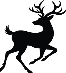 Timeless Deer Silhouette Illustrating the Graceful Presence of Forest Deer