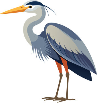 recommend clip art: Delicate Heron Silhouette Illustrating the Elegance of Nature’s Water Birds