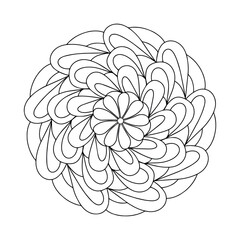 Decorative ornamental Mandala in ethnic oriental style.Decorative ornamental ethnic Mandala