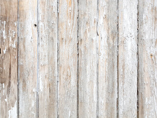 Fototapeta premium Background white wooden vertical planks board texture.