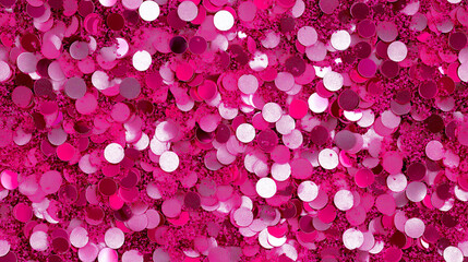 glittering fuchsia sequin texture with scattered hot pink and silver accents, spangle texture, spancole texture