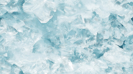 Obraz premium glittering ice crystal texture in pale blue and white