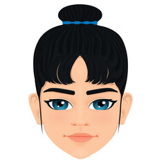 portrait of beautiful young girl