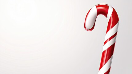 A bright vector of a candy cane, set against a clean background with space for copy.