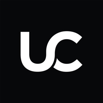 logo design vector abbreviation initial letters uc