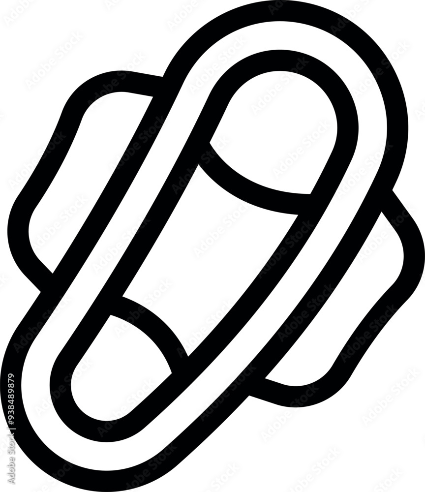 Poster interconnected chain icon representing the concept of attaching a new link