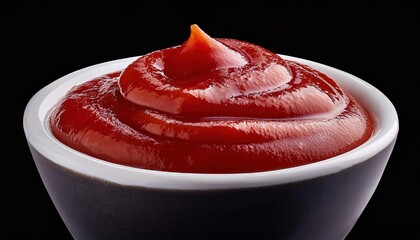 Delicious Tomato Ketchup in a White Bowl