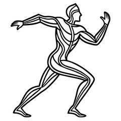 Fototapeta premium Abstract Human Figure Icon