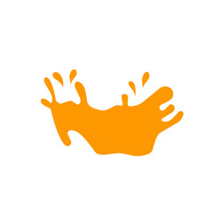 Obraz premium Orange juice splash