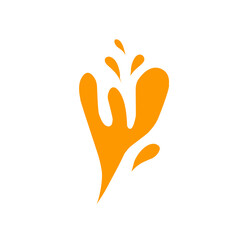 Obraz premium Orange juice splash