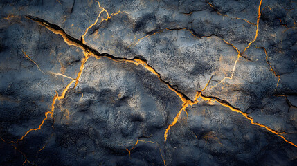Fototapeta premium Textured background of rocky formation with cracks