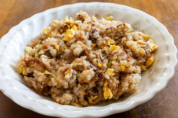 とても美味しい日本の一般家庭のチャーハン