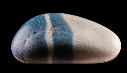 Obraz premium Blue Striped Decorative Stone for Home Decor