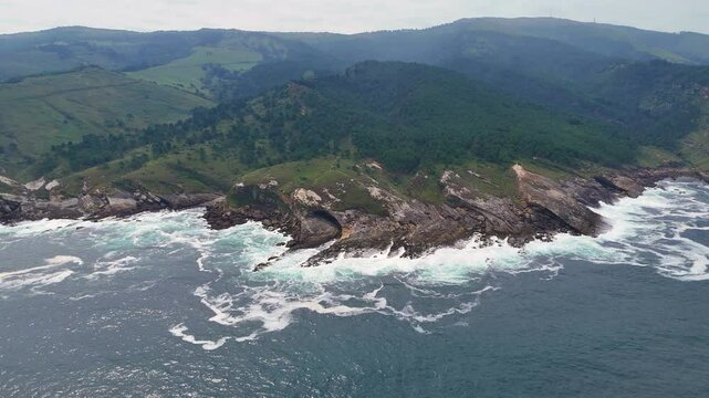 Monte Jaizkibel, Paramoudras costa, Hondarribia, Gipuzkoa. Stock-30