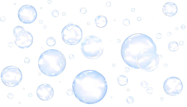 Bubble PNG Isolated on White, Transparent and Realistic