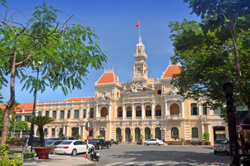 Obraz premium Peoples' Committee Building, Vietnam.