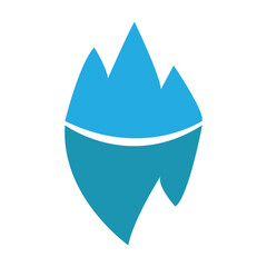Obraz premium Ice logo vector