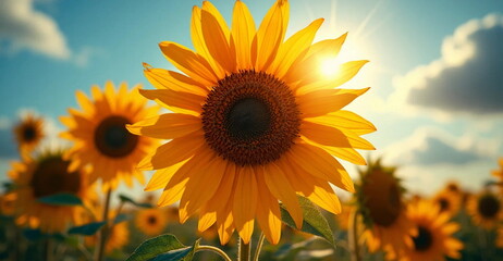 Obraz premium sunflower in the field