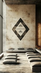 Triple Gem Meditation Room Buddhism Religion Spiritual Symbol