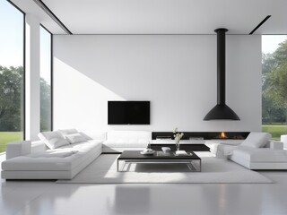 Modern white interior