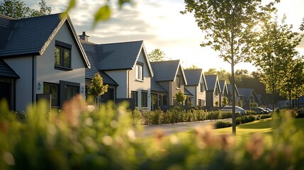 New housing development at Dargavel in Bishopton : Generative AI