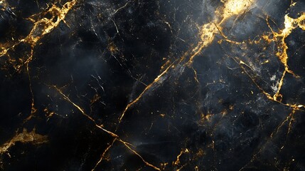 Textured of the black marble background Gold and white patterned natural of dark gray marble texture black Pietra Italian marbel texture background Black marble gold pattern luxury dar : Generative AI